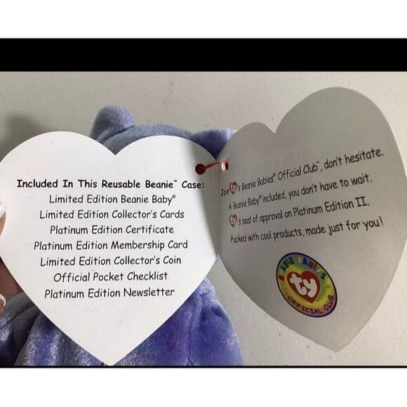 Lot Of Ty Beanie Baby America, Ariel, Birthday, Clubby II, Panda, Signature Bear - Picture 6 of 16